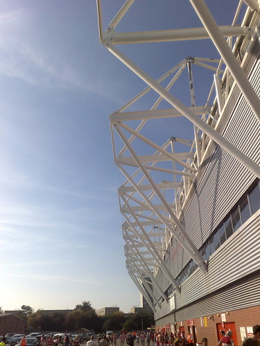 The rear of the Chapel Stand, St Marys Stadium, Southampton