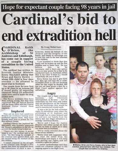 Cardinal's bid to end extradition hell