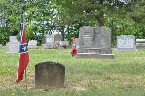 The cemetery on Main Street in Wardensville, West Virginia.