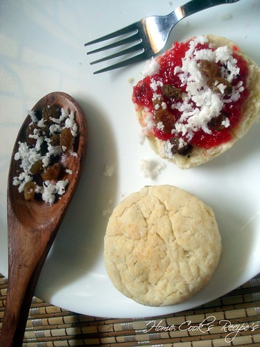Scones with Mixed Fruit Jam and Toppings