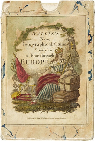 Wallis's New Geographical Game exhibiting a Tour through Europe