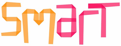 Sm{mart} header--the word smart in pink and orange