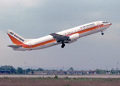 Air Europe B737-4S3 G-BPKA GRO 09/07/1989