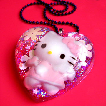 Hello Kitty Love Heart. Handmade Hello Kitty Heart
