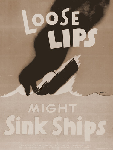 27. &quot;Loose lips might sink ships.&quot; Color poster by Ess-ar-gee