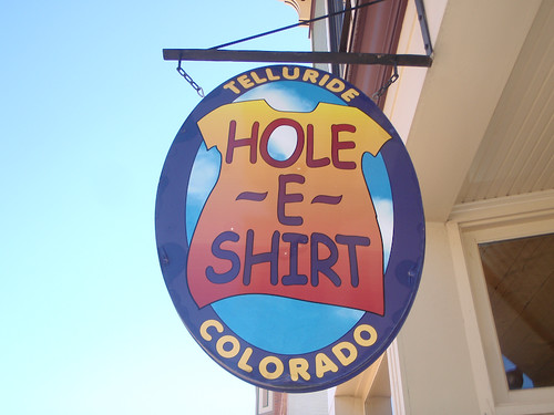 Hole-E-Shirt Off Season Sign