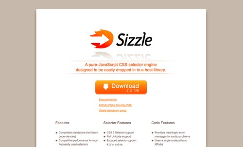 New Sizzle.js Site
