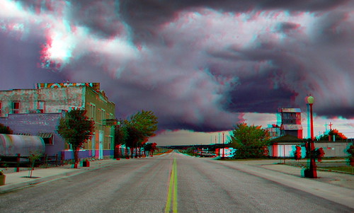 Main Street, Chugwater Wyoming (3D)