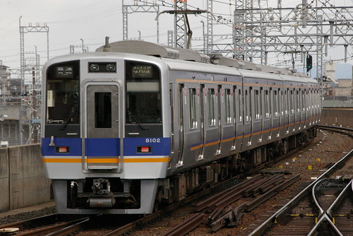 Nankai8000series(II) in Kishiwada,Kishiwada,Osaka,Japan 2009/2/17