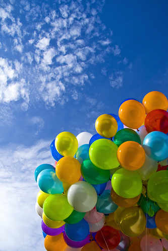 the colourfulation of balloons