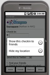 fourdroid = foursquare for android