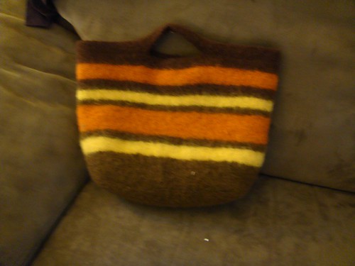 My sweet new felted bag