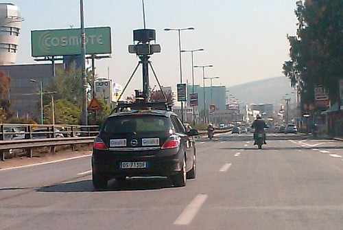 Google Street View car in Athens
