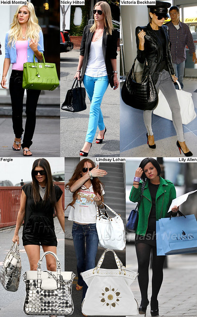 celebrities with their nice handbags by Fashion Clipping