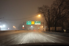 Snowstorm Route 46 East Near GW Bridge