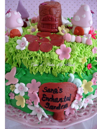 enchanted garden theme. Enchanted Garden Cake