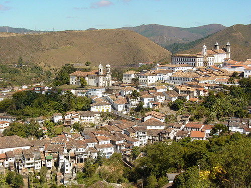 View over Ouro Preto from the Road into Town - Minas Gerais