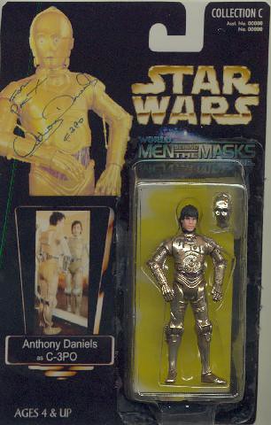 Autographed Anthony Daniels/C3PO custom Star Wars action figure