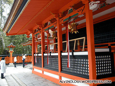 One of the many small shrines within the Inari shrine