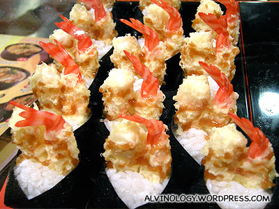Prawn snacks - look very nice, but I didnt try