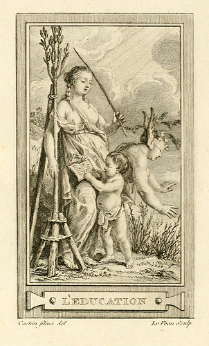 012- La educacion-Iconologie par figures-Gravelot 1791