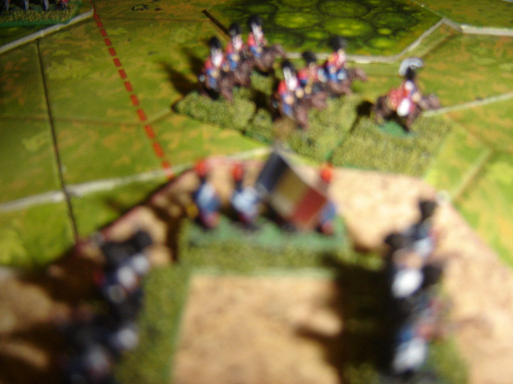 French look on as Ferguson leads heavy dragoons in once more