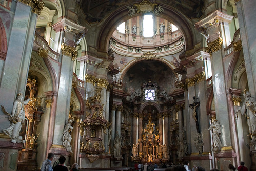 Interior of Chram sv. Mikuláse (Church of St. Nicholas, Malá Strana, Prague) by cphoffman42, on Flickr
