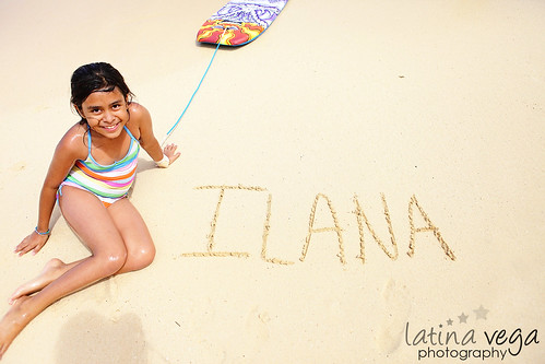 Ilana in the sand by you.