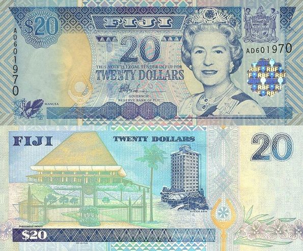 20 dolárov Fidži 2002