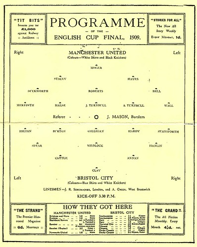 1909 FA Cup Final programme