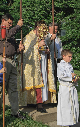 Corpus Christi Procession at Sacred Heart Roman Catholic Church, in Florissant, Missouri, USA - procession 5