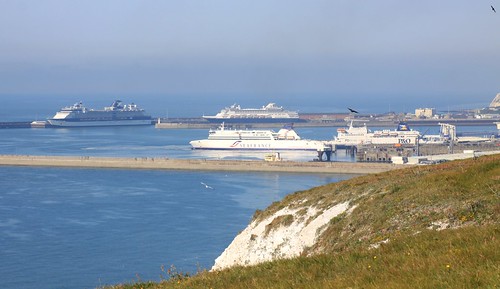 Dover Harbour from Langdon Cliffs