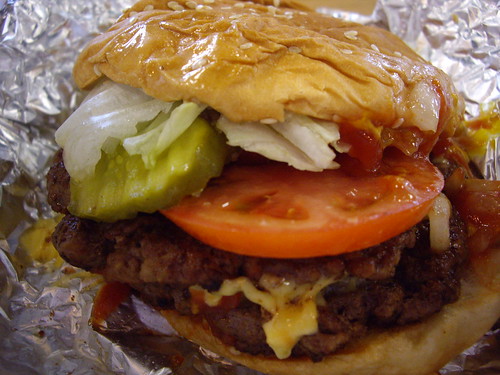 Burger from Five Guys
