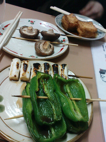 a few of the different types of skewers we got