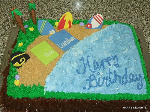 Dinosaur Birthday cake · Luau Birthday cake 