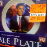 discounted collectible Obama plate