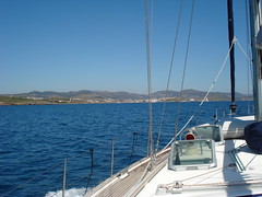 Sailing near Vouliagmeni