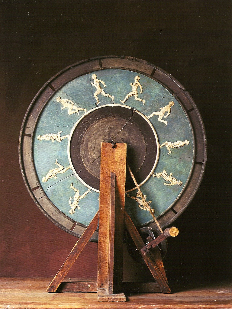 Pul Richer (Chartes, 1849-Paris, 1933) The Runner, phénakistiscope (1895) 70 by 45 by 15 cm. École des Beaux-Arts, Paris.