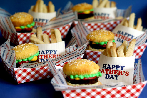 Brownie Burger Cupcakes & Cookie Fries by Bakerella.