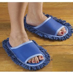 Dust Mop Slippers from Amazon