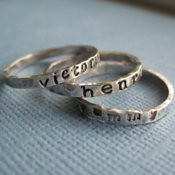 Tiny Personalized Stacking Ring