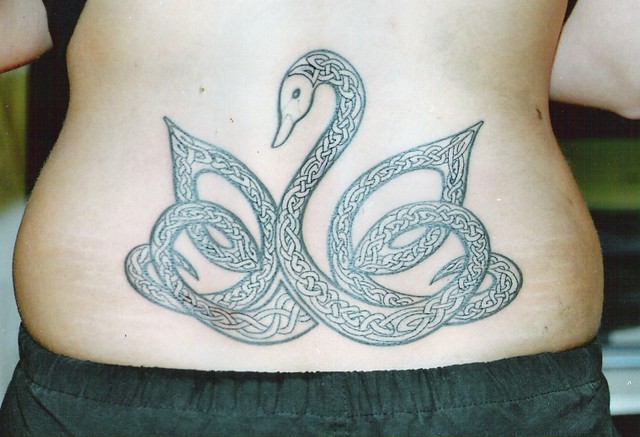irish celtic swan tattoo! another original creation by dublin ireland tattoo 
