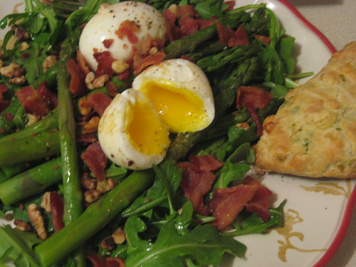 Bacon and Eggs and Asparagus Salad