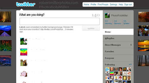 design template for twitter view