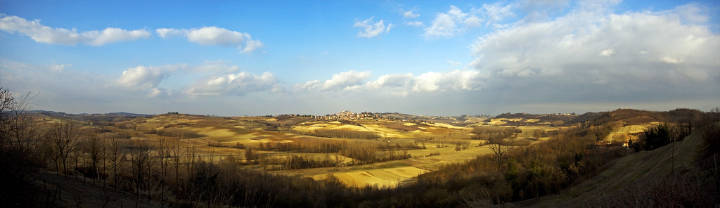 Panoramic view of Monferrato