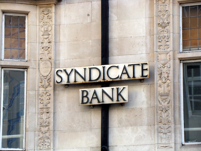 SYNDICATE BANK. Eastcheap, London, EC2.