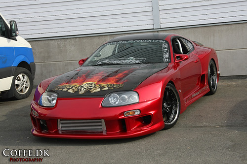 The previously blue Supra is now red and got lots of more power with a 