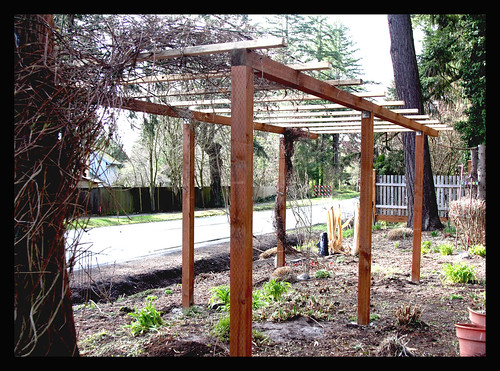 The new garden arbor is done  3/09 by you.