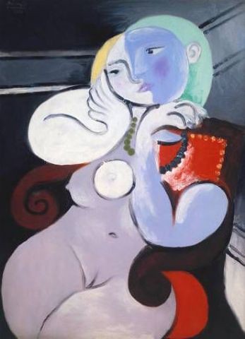 Pablo Picasso (Spanish, 1881-1973) Nude Woman in a Red Armchair (1932) Oil on Canvas. 130 by 97 cm. Tate Museum, UK.