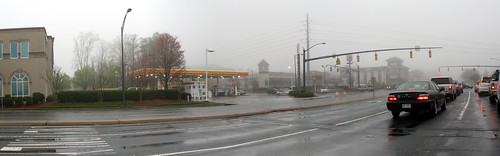 Sharon and Fairview Foggy Panorama
